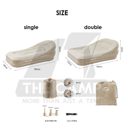 Naturehike Inflatable Sofa Bed Outdoor Camping Chair Single Double Bed Mattress Table Flysheet Tarp Pump CNK2300DZ020