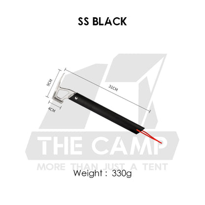 Camping Hammer Stainless Steel Copper Aluminium Brass Solid Wood Handle Peg Stake Nail Hammers Multifunction