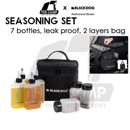 Blackdog Seasoning Bag Set Outdoor Camping Ingredient Condiment Box Bottle Container Spice Oil Jar Sugar CBD2450XB019