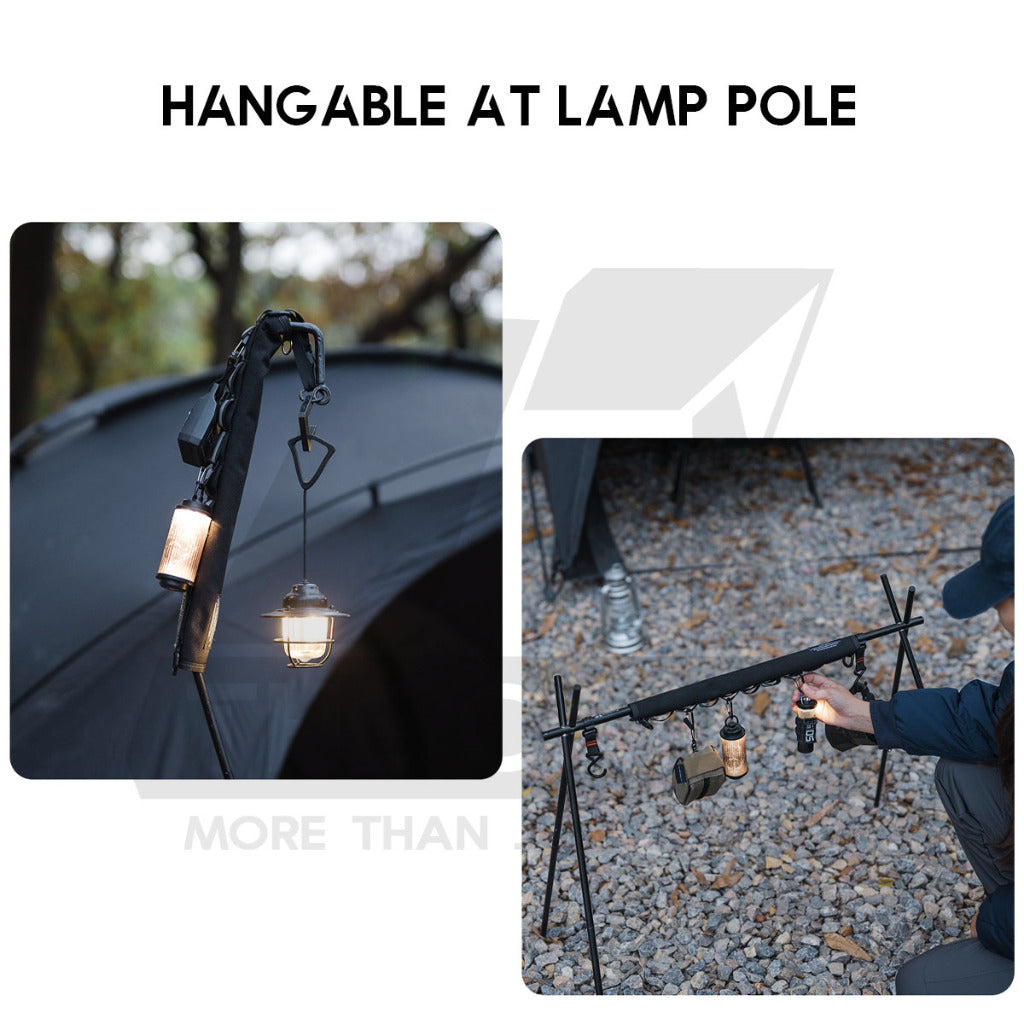 Shinetrip Hanging Loop Strap Molle System Kermit Chair Hanger Lamp Flysheet Pole Rod Bag Tactical Black