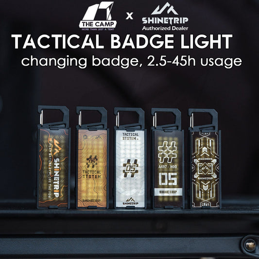 Shinetrip Tactical Badge Light Flashlight Outdoor Camping Flash Torch Light Magnet Hanging Lamp A497