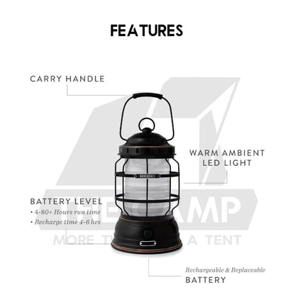 Barebones Forest Lantern Outdoor Camping Lamp Light USB Rechargeable Lighting LED Lantern