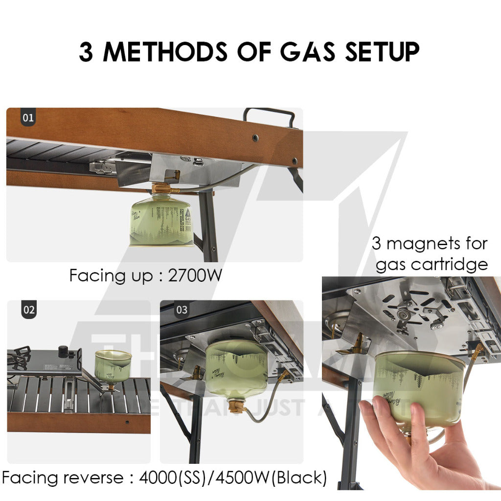 Naturehike IGT Gas Stove 4000W Stainless Steel Portable Module Modular Outdoor Camping Folding Burner Picnic NH20RJ001