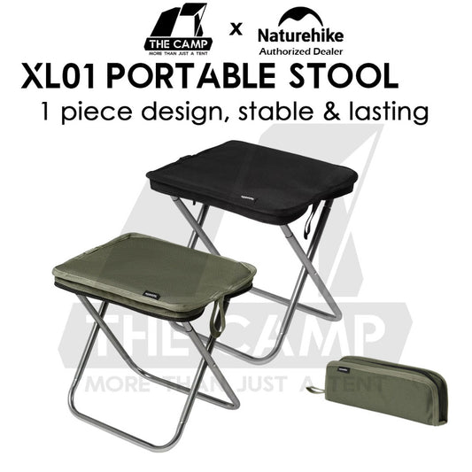Naturehike XL01 Foldable Stool Chair Heavy Duty One Piece Design Compact Leg Rest Outdoor Camping CNK2550JJ011