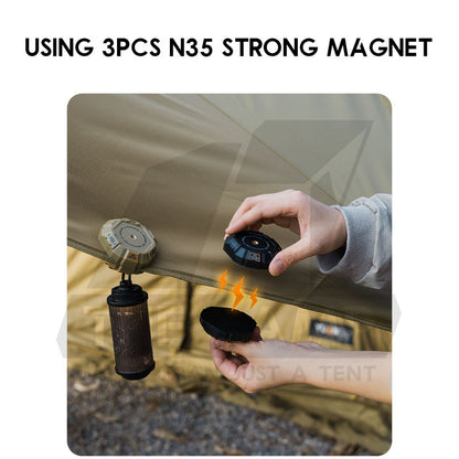 Shinetrip Magnetic Hook Tactical Design Strong Flysheet Tarp Tent Magnet Clip Hanger Light Lamp Pole Tripod Hamburger
