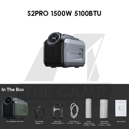 Cybertake S1 / S1 PRO /S2 PRO Portable Air Conditioner Tactical Style 240V Outdoor Camping Air Cond with Bag