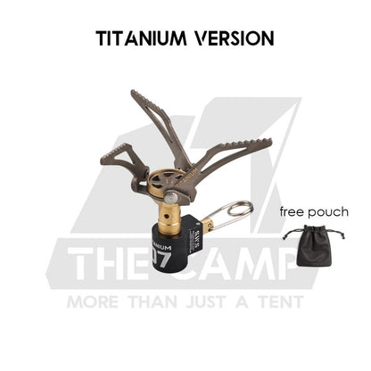 Wellhike SWS Foldable Mini Stove Butane Gas Burner 2700W Outdoor Camping Portable Stove Head Titanium