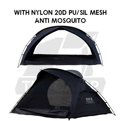 Wellhike SWS 2 Person Hiking Tent Morning Mist Lightweight Portable with Mesh Outdoor Camping Solo Khemah Rain Cover