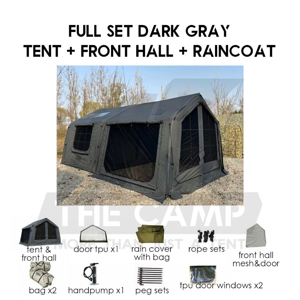 Spark MARS08 Air Tent 8+8m2 Large Space MARS Army Green Camo Black Dark Gray Grey Tactical