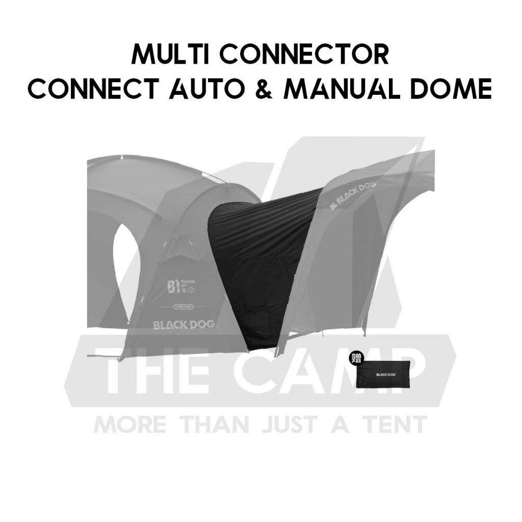 Blackdog Manual Dome Shelter with optional Tent Flysheet Car Connector Groundsheet Door Cloth Mesh CBD2550WS010