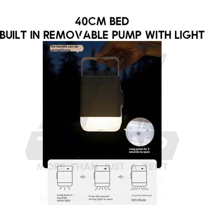 Blackdog Inflatable Air Bed 25cm 40cm Built in Pump Single Double Black Mattress Inflatable CBD2550WS037 CBD2450WS027