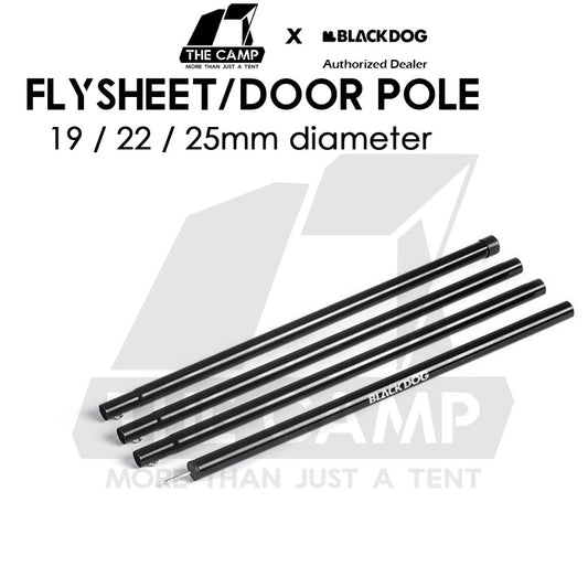 Blackdog Flysheet Pole Door Pole Tarp Pole 19mm 22mm 25mm 1.7m 2.4m 3m Tiang Khemah