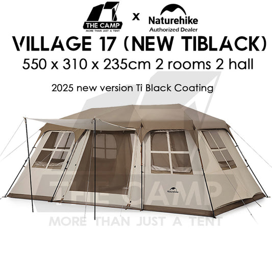 Naturehike Village 17 Automatic Camping Tent Large Space Outdoor Chair Flysheet Table Tarp Peg Nail Pole CNH22ZP021