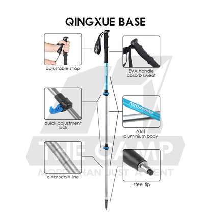 Naturehike Hiking Stick Qing Xue Base Pro Chang Feng Pro UL Chu Xue EXT1 Trekking Pole Aluminium Carbon Fiber
