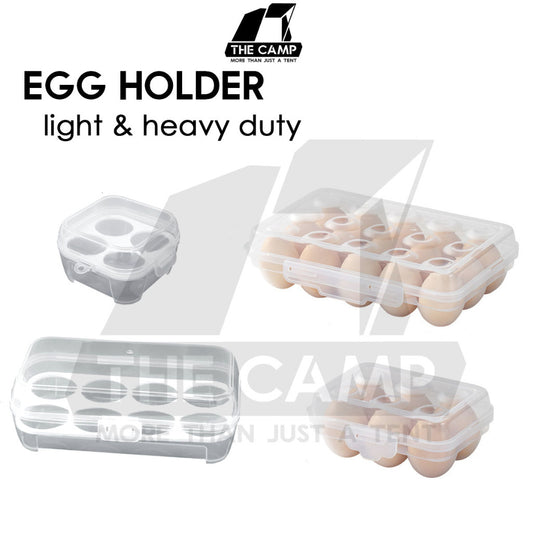 Portable Egg Storage Box Stackable Outdoor Camping Heavy duty 4 6 8 15 Grid Eggs Case Tray Holder Container Kotak Telur