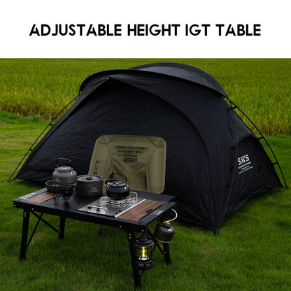 Wellhike SWS IGT Table Adjustable Height Expandable Side Spider Stove Acrylic Wood Plate Lamp Pole Water Dispenser