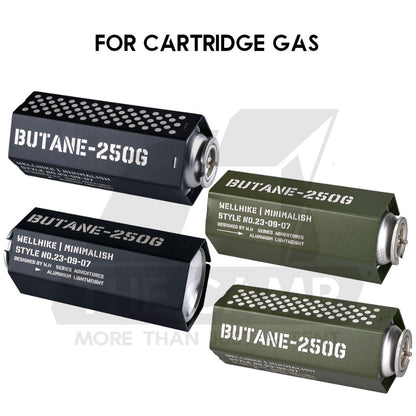 Wellhike SWS Metal Gas Cover / Sleeve Tactical Style Outdoor Camping Butane Protective Case Canister Cartridge