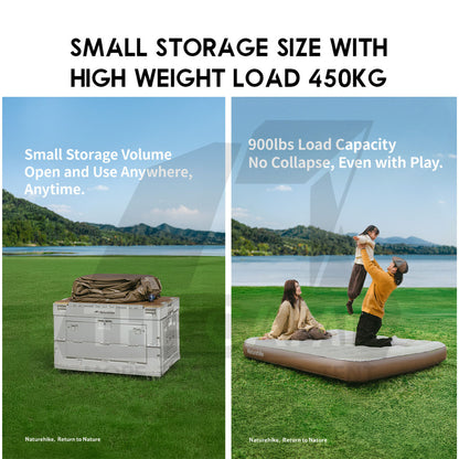 Naturehike Air Bed 25cm 38cm 45cm Single Double Triple with Pump Mattress Outdoor Camping Tilam Angin CNK2550WS013