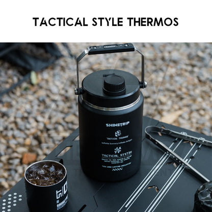 Shinetrip 2L Thermos Bottle 48 Hours Cooling 304 Stainless Steel Portable Outdoor Camping Travel Ice Bucket Case