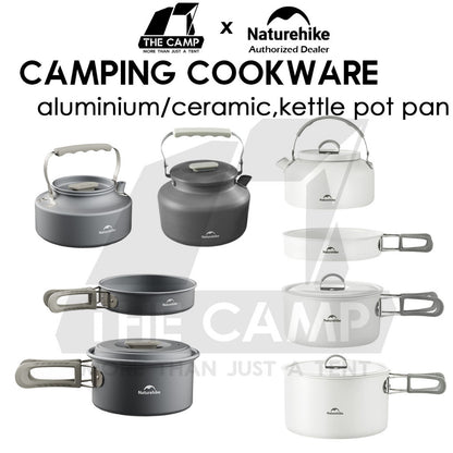 Naturehike Ceramic / Aluminium Cookware Non Stick Coating Cooking Pot Kettle Pan Camping Outdoor Picnic CNK2450CF013