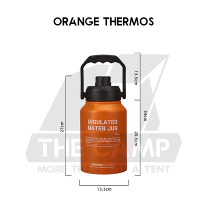 Wellhike SWS 2L Thermos Bottle Tactical Portable Outdoor Camping Travel Stainless Steel 304 Ice Bucket Case