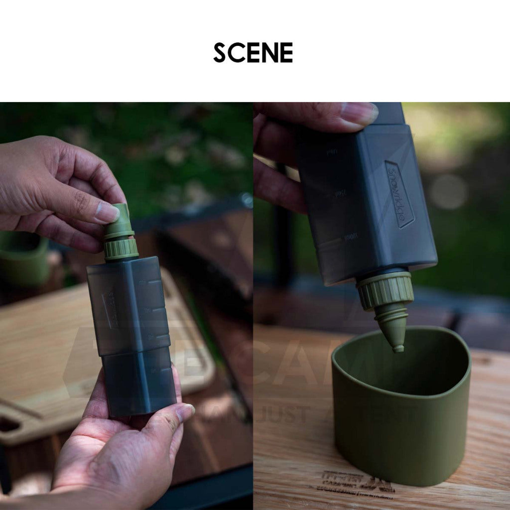 Snowridge Guard Squeeze Bottle 3 in 1 Dispenser Seasoning Bottle Outdoor Camping Kitchenware Jar Container Sauce