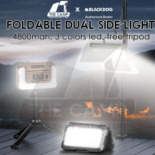 Blackdog Dual Side Foldable Light with Tripod Outdoor Camping Hanging LED Floodlight Latern Lampu CBD2550ZM033