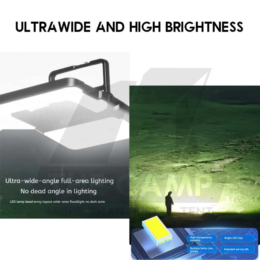 Blackdog Dual Side Foldable Light with Tripod Outdoor Camping Hanging LED Floodlight Latern Lampu CBD2550ZM033