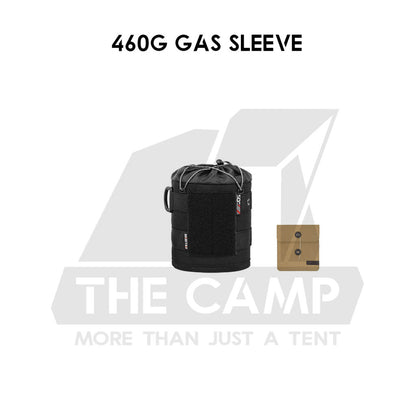 Shinetrip Tactical Gas Cover / Sleeve Outdoor Bottle Butane Protective Cover Case Black Cylinder Holder Velcro Patch