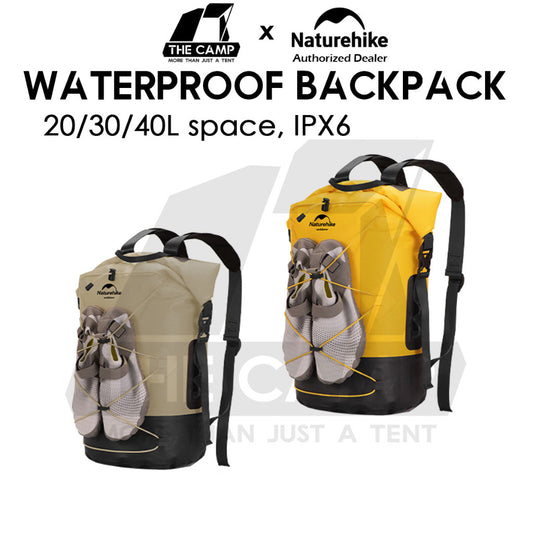 Naturehike Waterproof Backpack 20L 30L 40L Outdoor TPU Dry Wet Separation Storage Bag Ultralight Hiking Beach NH21FSB04