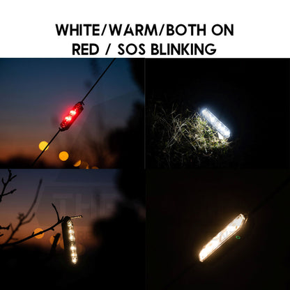 Wellhike SWS LED String Guard Light Mini Outdoor Camping Rope Hanging Warning Lamp Flashlight Safety Silicone Lampu Tali