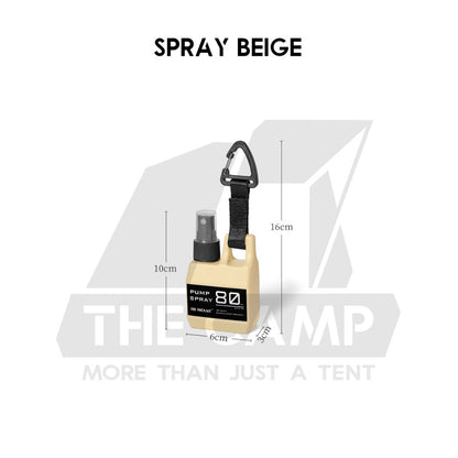 Outdoor Camping Spray Pump Bottle 80ml Tactical Style Oil Perfume Lotion Detergent Case Liquid Container with Hook Strap