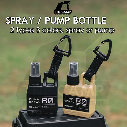 Outdoor Camping Spray Pump Bottle 80ml Tactical Style Oil Perfume Lotion Detergent Case Liquid Container with Hook Strap