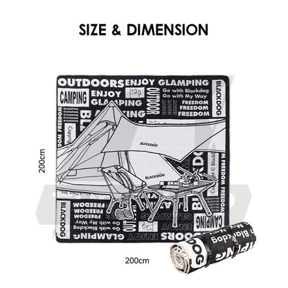 Blackdog Camping Picnic Carpet Black Portable Mat Waterproof Outdoor CBD2300DZ013 BD-YCD002 BD-YCD003 BD-DZ23001