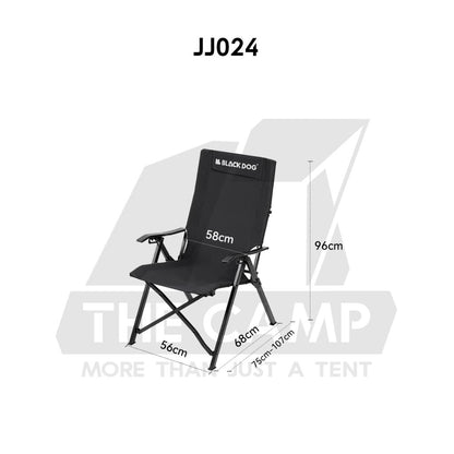 Blackdog Portable Adjustable Chair Arm Rest Reclining Recliner Outdoor Camping High Back CBD2450JJ024 CBD2450JJ042
