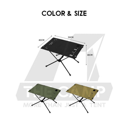 Shinetrip Cloth Table Tactical 1000D Foldable Folding Compact Lightweight Motor Outdoor Camping Meja Aluminium