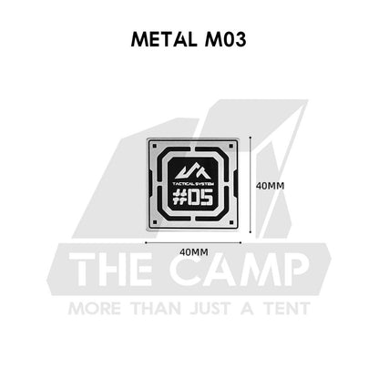 Shinetrip ST05 Tactical Velcro Patch Nylon Metal Military Badge Sticker Outdoor Camping Gas Cover Sleeve Chair Table Bag