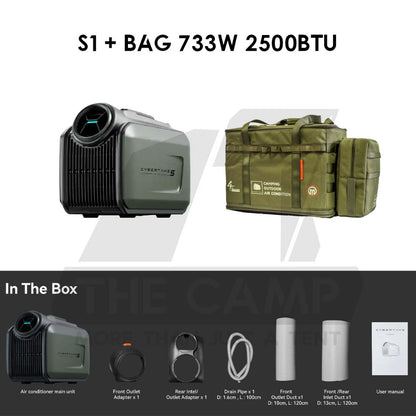 Cybertake S1 / S1 PRO /S2 PRO Portable Air Conditioner Tactical Style 240V Outdoor Camping Air Cond with Bag