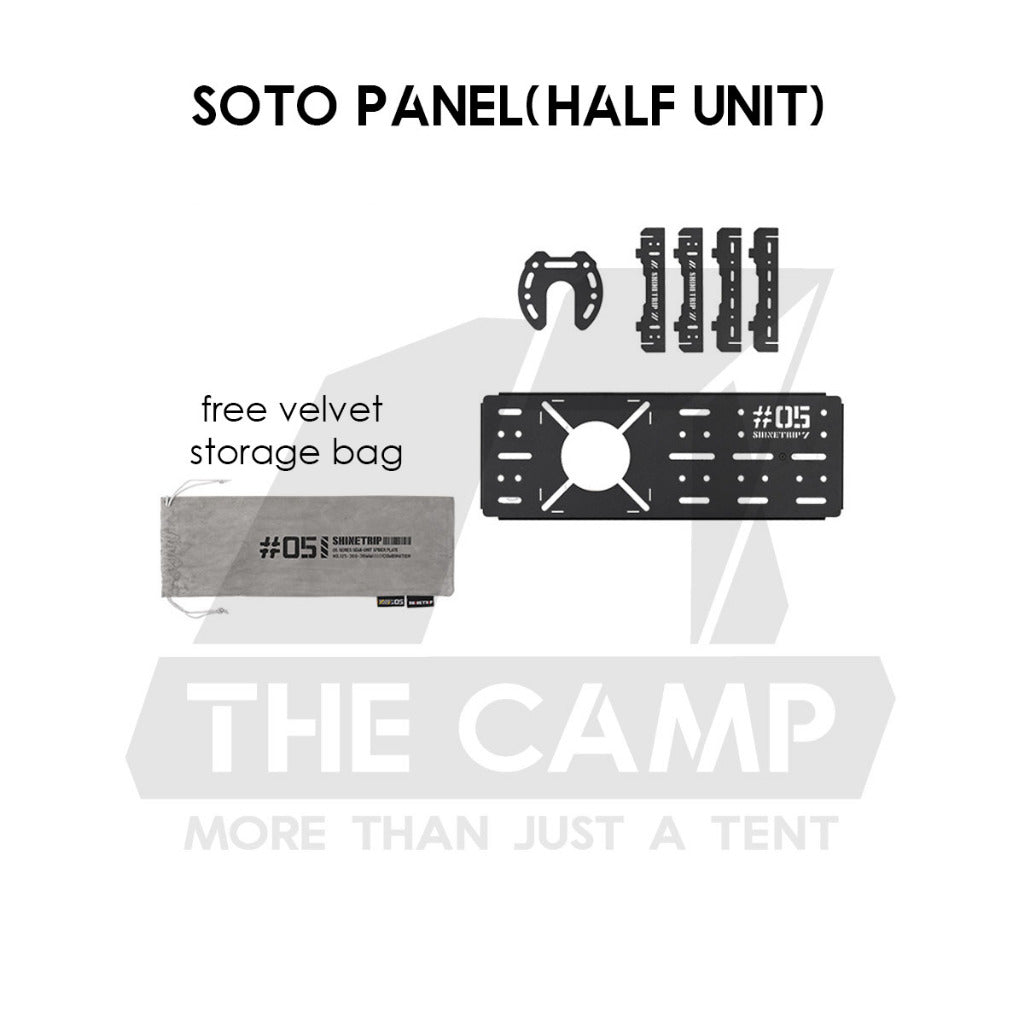 Shinetrip Adjustable Height Tactical Table Joinable Aluminum Alloy IGT Plate Stove Panel Tray Soto Stove