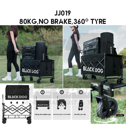 Blackdog Camping Wagon Cart Thickwheel Citywalk 150L 200L 320L 380L 450L Trolley Table Top BD-TC002 CBD2450JJ014