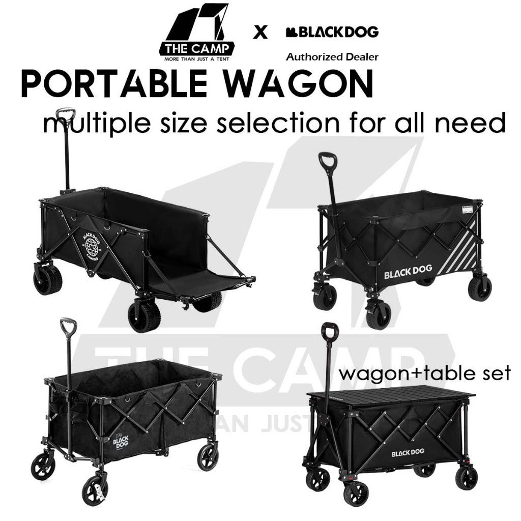 Blackdog Camping Wagon Cart Thickwheel Citywalk 150L 200L 320L 380L 450L Trolley Table Top BD-TC002 CBD2450JJ014