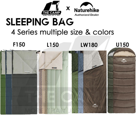 Naturehike Sleeping Bag Outdoor Camping Envelope U150 LW180 L150 F150 Cotton Ultralight Travel Portable