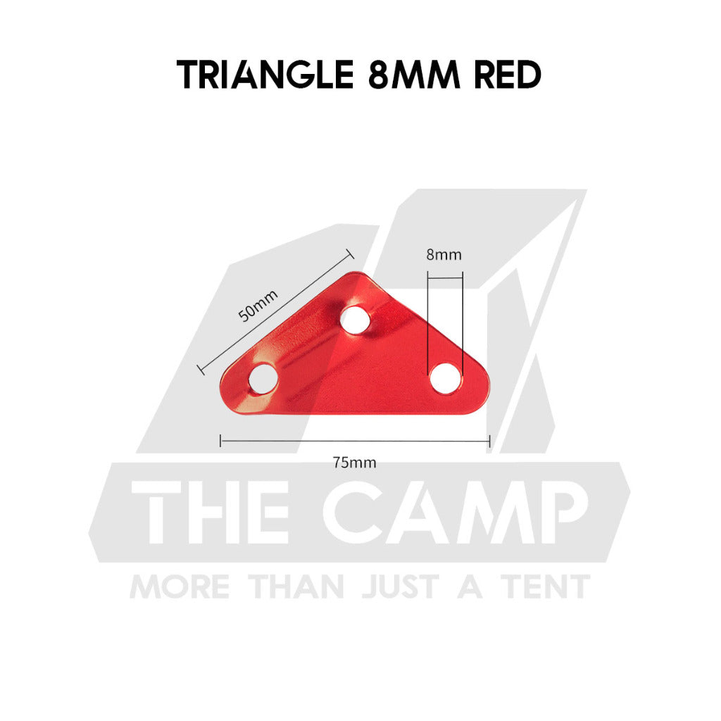 Camping Aluminium Tent Rope Tensioner Adjuster Deck Peg Fishbone Hanger Paracord Tarp 2 Holes S Shape Triangle Squid