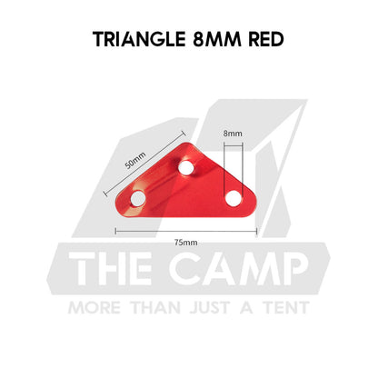Camping Aluminium Tent Rope Tensioner Adjuster Deck Peg Fishbone Hanger Paracord Tarp 2 Holes S Shape Triangle Squid