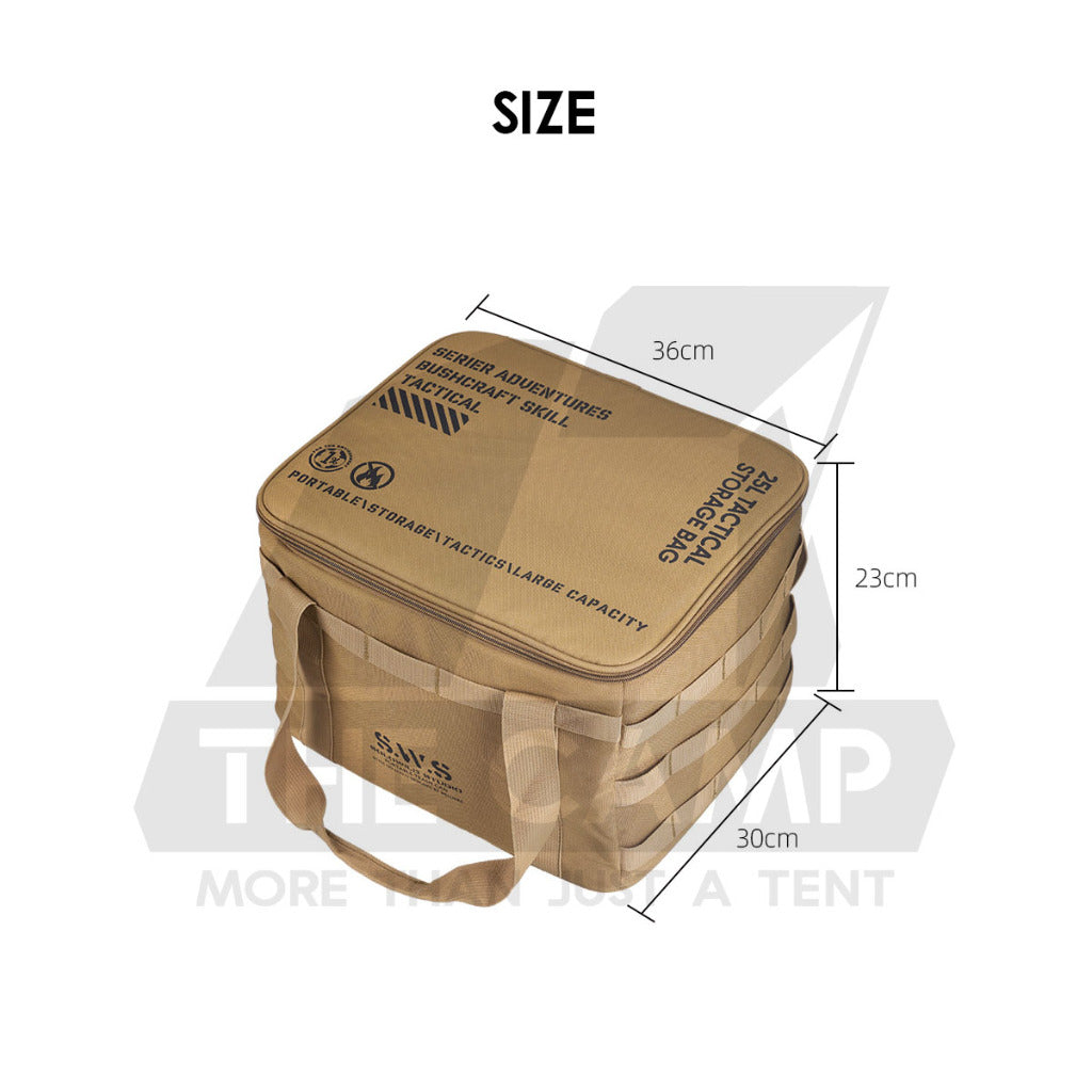Wellhike SWS Tactical Storage Bag 25L Waterproof Large Capacity Outdoor Camping Cookware Equipment Stove Organizer Beg