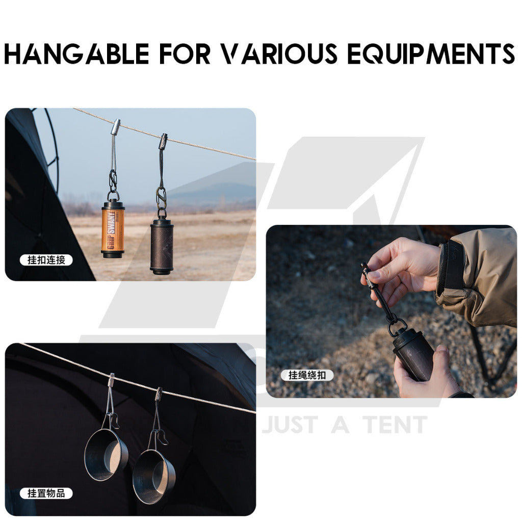 Shinetrip Paracord Hanging Clip Strap Tactical Style Spring Clips Multipurpose Hanging Rope Strap A515