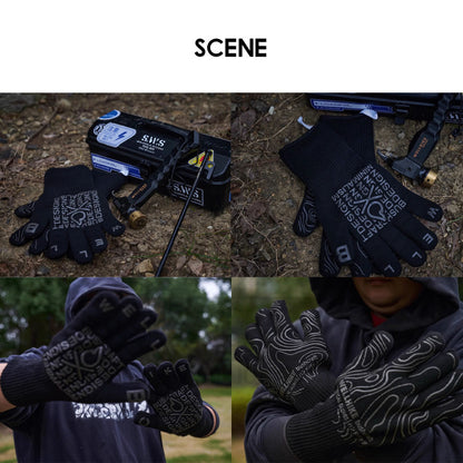 Wellhike SWS Tactical Glove Fire Heat Resistance Black Outdoor Camping Flame Retardant Heat Insulation
