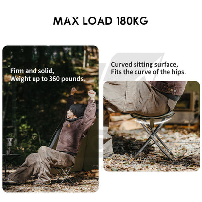 Naturehike XL01 Foldable Stool Chair Heavy Duty One Piece Design Compact Leg Rest Outdoor Camping CNK2550JJ011