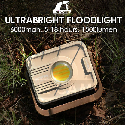 GoPeak G630pro Ultrabright LED Light Outdoor Camping Portable Foldable Lamp 6000mah Working Spotlight Floodlight Warning