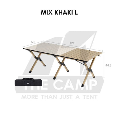 Naturehike T01 Egg Roll Table Mix Color Outdoor Camping BBQ Party Black Khaki Portable Foldable Meja CNK2550JJ018